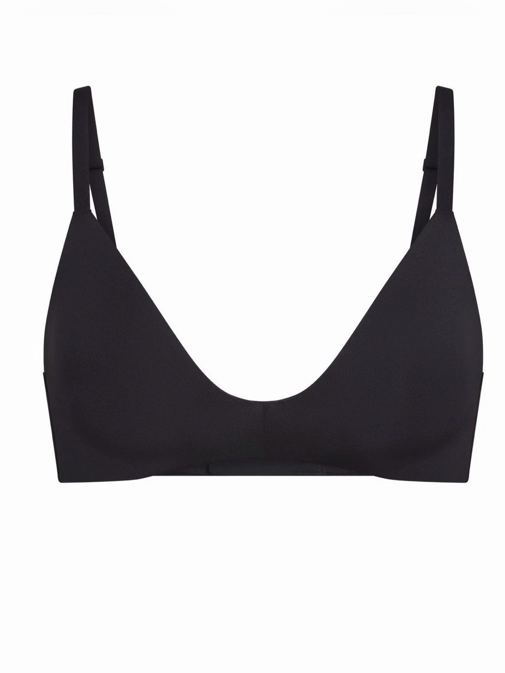 NWT SKIMS Wireless Form T Shirt Demi Bra Black (Onyx) - Size 34DDD